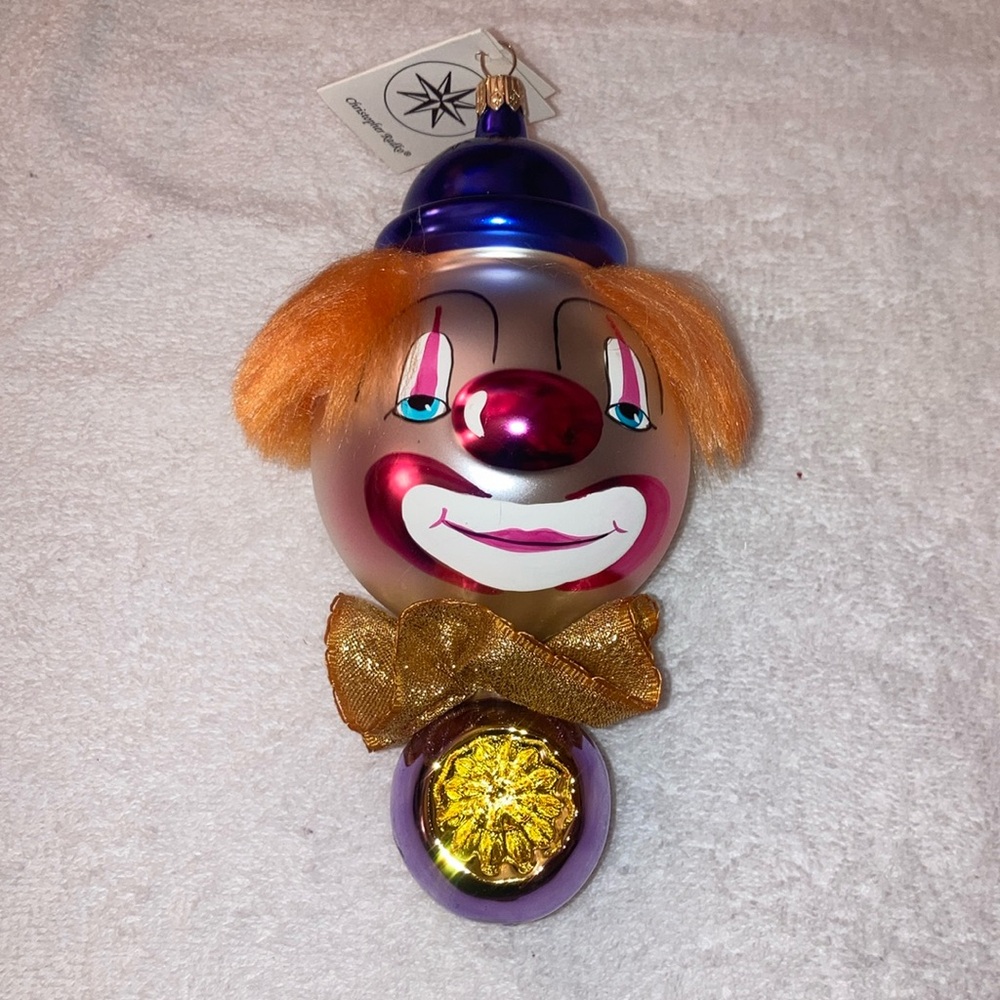 Christopher Radko Ornament Reflecto Clown 1995 Reflector Drop #95-281-0